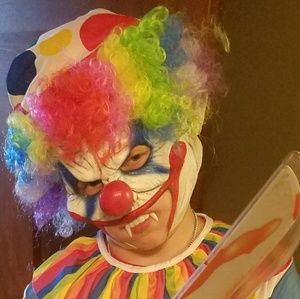 Teen Clown costume worn once New condition